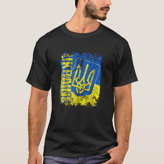 Ukraine Flag I Stand With Ukraine Ukrainian Love T-shirt (Voorkant)