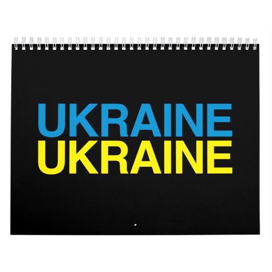 UKRAINE Flag Kalender (Hoes)