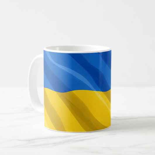 Ukraine Flag Mug Koffiemok (Voorkant links)