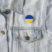 UKRAINE FLAG RONDE BUTTON 3,2 CM (In situ)