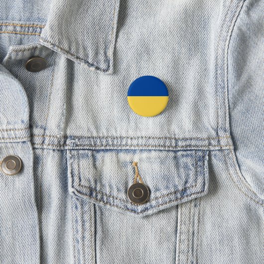 UKRAINE FLAG RONDE BUTTON 3,2 CM (In situ)