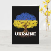 Ukraine Flag Shirt Vintage Tree Graphic Ukrainian  Kaart (Gele Bloem)