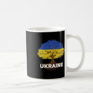 Ukraine Flag Shirt Vintage Tree Graphic Ukrainian  Koffiemok