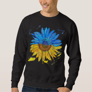 Ukraine Flag Sunflower Vintage Ukrainian Sup Trui