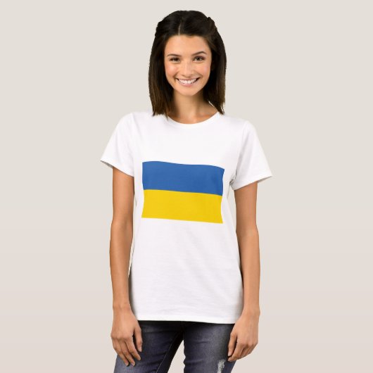 UKRAINE-FLAG T-SHIRT (Voorkant volledig)