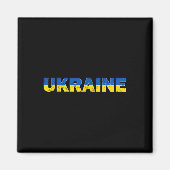Ukraine Flag Ukrainian Merch Men Women Clothes Stu Magneet (Voorkant)
