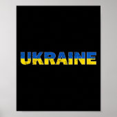 Ukraine Flag Ukrainian Merch Men Women Clothes Stu Poster (Voorkant)