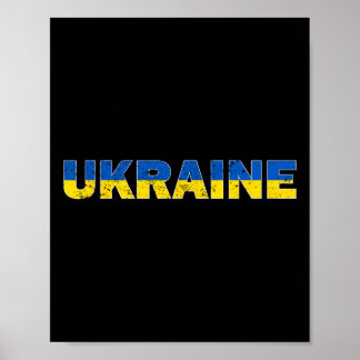 Ukraine Flag Ukrainian Merch Men Women Clothes Stu Poster