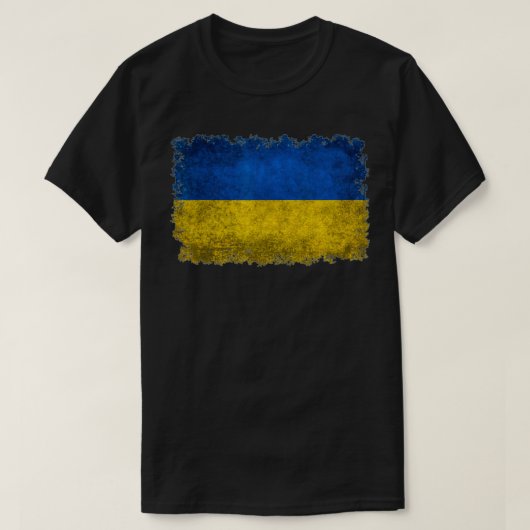 Ukraine Flag Ukrainian Ukraine Pride Heart T-shirt (Design voorkant)