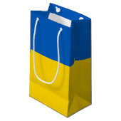 Ukraine Flagge Klein Cadeauzakje (Voorkant Gekanteld)