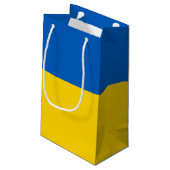 Ukraine Flagge Klein Cadeauzakje (Achterkant Gekanteld)