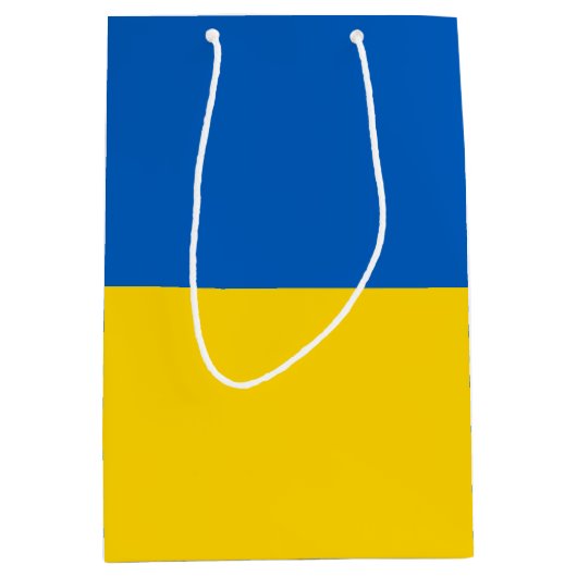 Ukraine Flagge Medium Cadeauzakje (Voorkant)