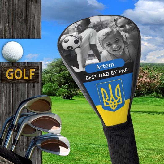 Ukraine Golf, Best Dad, Ukrainian Flag, Photo Golfheadcover