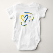 Ukraine Hearts Baby Bodysuit (Achterkant)