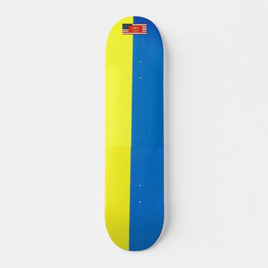 UKRAINE JMT Skateboard, 7 ¾ inch deck Persoonlijk Skateboard (Voorkant)