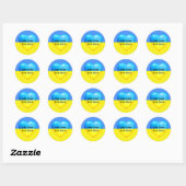 Ukraine-Love _ Ronde Sticker (Vel)
