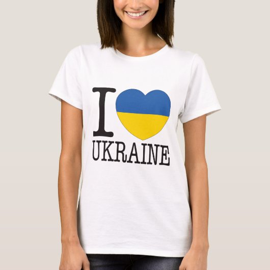 Ukraine Love v2 T-shirt (Voorkant)
