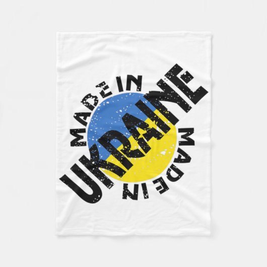 Ukraine Made - Ukraine Strong  Fleece Deken (Voorkant)