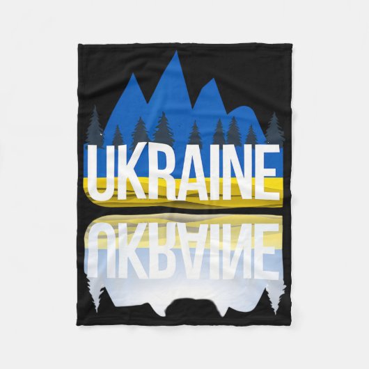 Ukraine Mountain Reflections Ukrainian Nature Souv Fleece Deken (Voorkant)