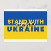 ukraine no war briefkaart (Voorkant)