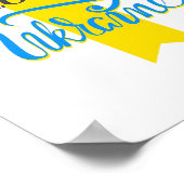 Ukraine President Volodymyr Zelensky Sticker1  Poster (Hoek)