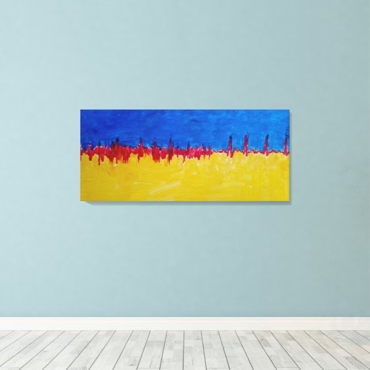 Ukraine Recovery Canvas Afdruk (Insitu (Houten vloer))
