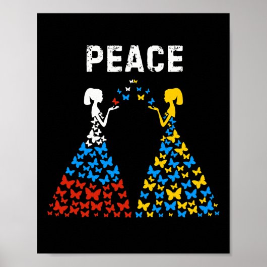 Ukraine Russia Peace Stop War  Poster (Voorkant)