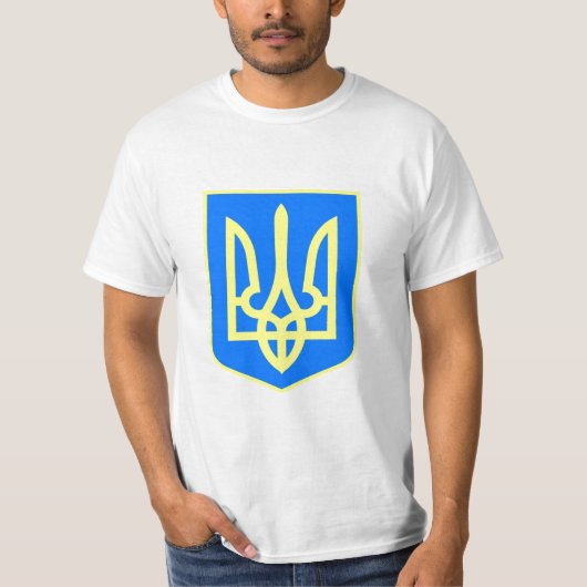 Ukraine Shield/Ukraine Crest T-Shirt (Voorkant)