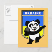 Ukraine Shot Put Panda Briefkaart (Voorkant / Achterkant)