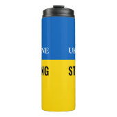 UKRAINE STRONG of je bericht Thermosbeker (Voorkant)