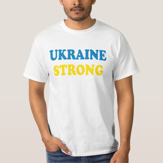 Ukraine Strong T-shirt (Voorkant)