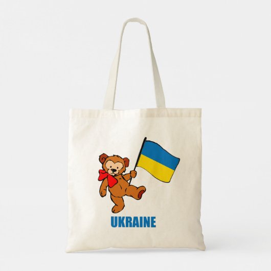 Ukraine Teddy Bear Tote Bag (Achterkant)