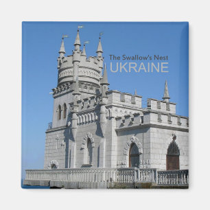 Ukraine Travel Souvenir Photo Magnet Swallows Nest