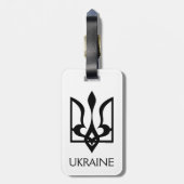 UKRAINE Tryzub Bagagelabel (Achterkant verticaal)