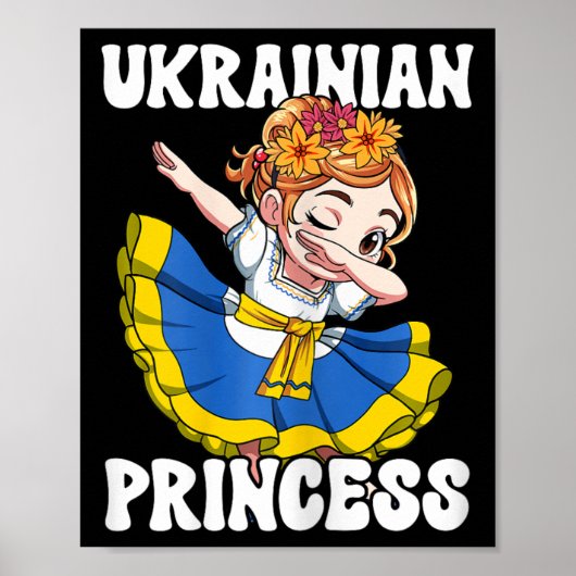 Ukraine Ukrainian Princess Poster (Voorkant)