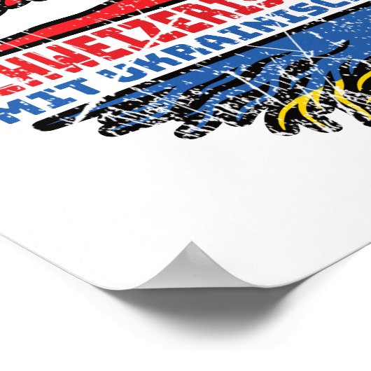 Ukraine Ukrainisch Schweizer Schweiz Baum Wurzel Poster (Hoek)