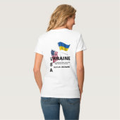 UKRAINE USA T-Shirt (Achterkant volledig)