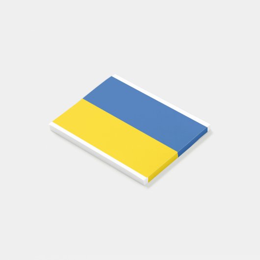 UKRAÏNE-VLAG POST-IT® NOTES (Schuin)