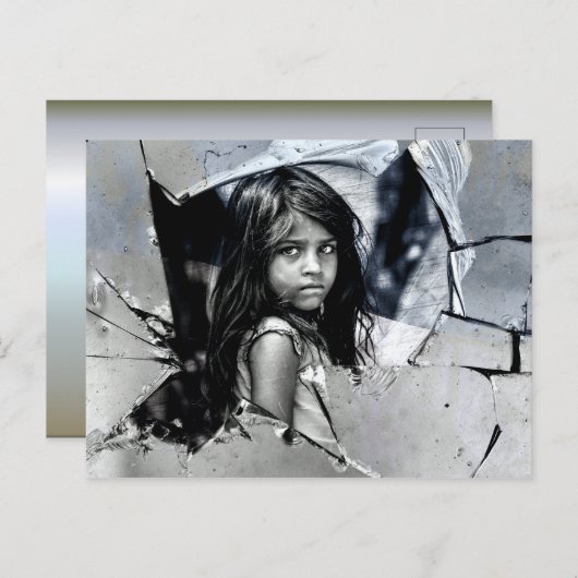 Ukraine War on Children Briefkaart (Voorkant / Achterkant)