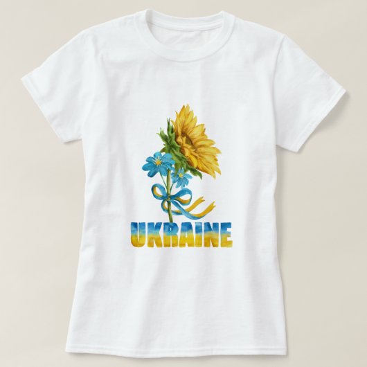 UKRAiNE WE STAND VAN U T-shirt (Design voorkant)