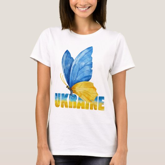 UKRAiNE WE STAND VAN U T-shirt (Voorkant)