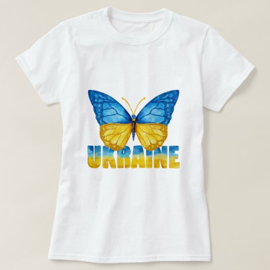 UKRAiNE WE STAND VAN U T-shirt (Design voorkant)