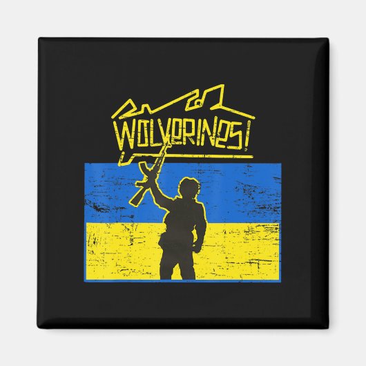 Ukraine Wolverines Magneet (Voorkant)