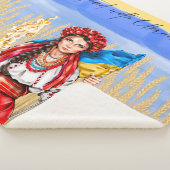 Ukraine Woman Support Drawstring Bag Notitieboek d Sherpa Deken (3/4)