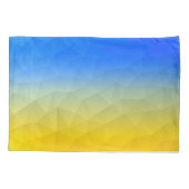 Ukraine yellow blue geometric mesh pattern kussensloop (Achterkant)