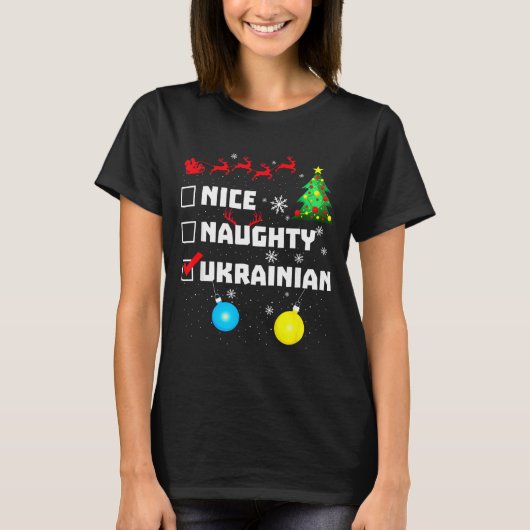 Ukrainian Christmas  T-shirt (Voorkant)