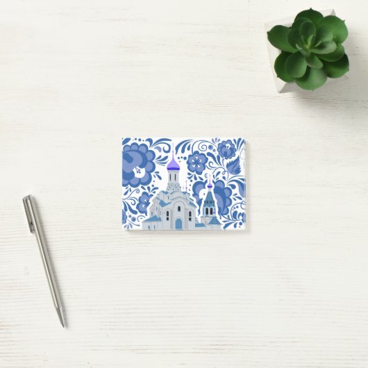 Ukrainian Churches of Kiev Blue and White Post-it® Notes (Kantoor)