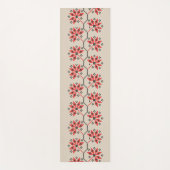 Ukrainian Embroidery Floral Folk Art Yogamat (Voorkant)