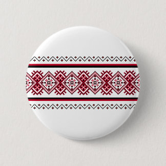 Ukrainian Embroidery Vyshyvanka Pin Ronde Button 5,7 Cm