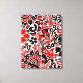 Ukrainian ethnic folk art floral pattern absrtact canvas afdruk (Voorkant)